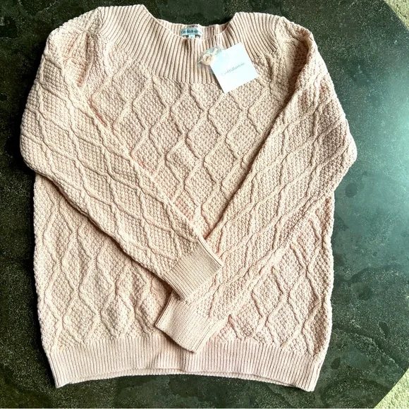 Croft & Barrow Women's Pink Sparkly Sweater NWT - Size XL - Picture 2 of 8